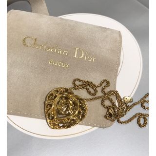 クリスチャンディオール(Christian Dior)のChristianDior BIJOUX ディオール　ハートネックレス(ネックレス)