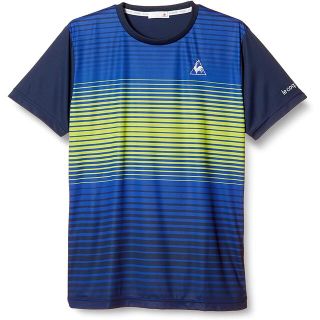 ルコックスポルティフ(le coq sportif)のルコックスポルティフ テニスウェア半袖Tシャツ QTMQJA07紺メンズXL新品(ウェア)