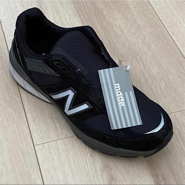 New Balance(ニューバランス)の【新品未使用】newbalance990v5 ブラック メンズの靴/シューズ(スニーカー)の商品写真