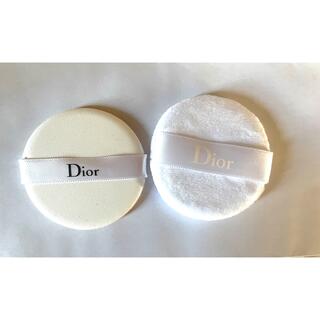 クリスチャンディオール(Christian Dior)の未使用Diorパフ2種(パフ・スポンジ)