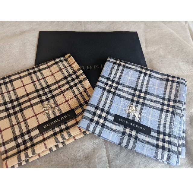 BURBERRY(バーバリー)のバーバリーハンカチ2枚セット メンズのファッション小物(ハンカチ/ポケットチーフ)の商品写真