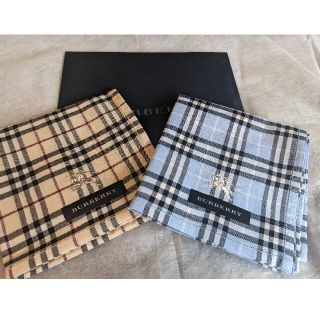 バーバリー(BURBERRY)のバーバリーハンカチ2枚セット(ハンカチ/ポケットチーフ)