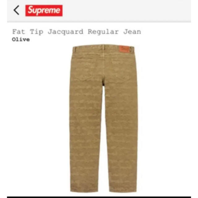 商品名：Supreme FatTipJacquardRegularJeanSupreme名古屋店購入日