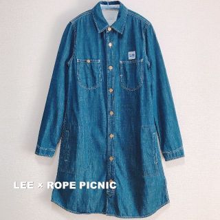 リー(Lee)の【LEE×Rope Picnic】ダブルネームコラボ デニム ワンピース(ひざ丈ワンピース)