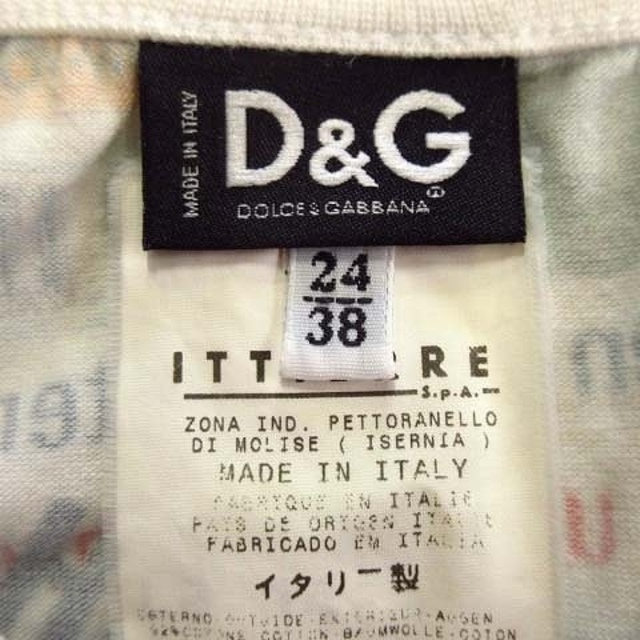 D&G(ディーアンドジー)の美品 ドルガバ ドルチェ&ガッバーナ D&G グラフィック プリント Ｔシャツ※ レディースのトップス(Tシャツ(半袖/袖なし))の商品写真