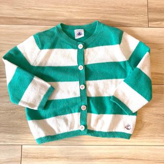 プチバトー(PETIT BATEAU)のプチバトー　カーディガン　81㎝(カーディガン/ボレロ)