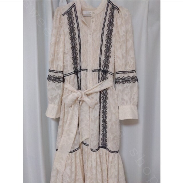 Her lip to - Herlipto jacquard lace belt long dressの通販 by ...