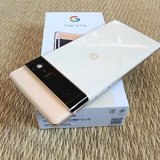 ほぼ新品 Google Pixel 6 Pro 128G sorta sunny(スマートフォン本体)