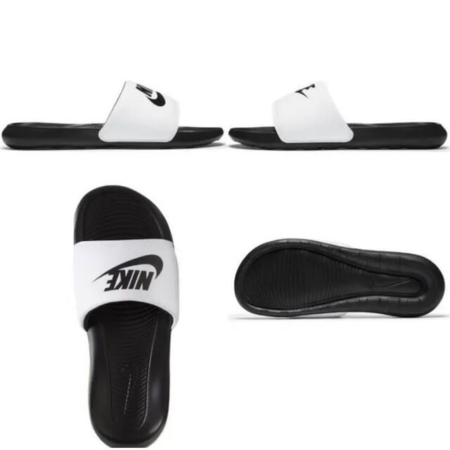 NIKE(ナイキ)の【新品】 ナイキ ビクトリー ワン スライド ミックス　白黒　27.0cm メンズの靴/シューズ(サンダル)の商品写真