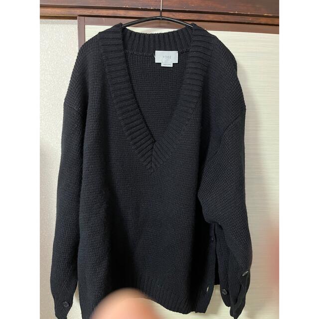 SUNSEA(サンシー)のYOKE 19AW 5G MILANO RIB V-NECK KNIT メンズのトップス(ニット/セーター)の商品写真