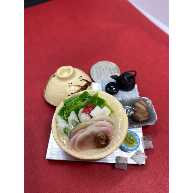 粘土で作ったミニチュアフード　ご当地名物鹿児島編 ハンドメイドのおもちゃ(ミニチュア)の商品写真