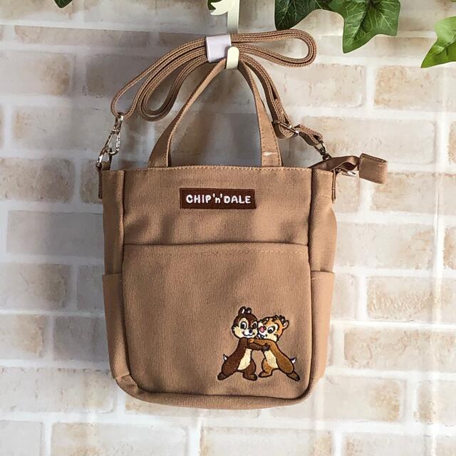 Disney - ☆ディズニー チップとデール ショルダーバック2wayの Disney - ☆ディズニー チップとデール ショルダーバック2wayの