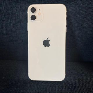 アイフォーン(iPhone)のiPhone11 128GB 中古　SIMフリー　傷あり　ホワイト(スマートフォン本体)