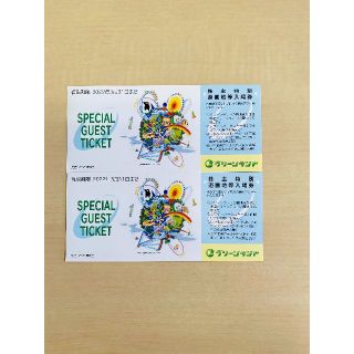 グリーンランド　株主優待券　入場券2枚セット(遊園地/テーマパーク)