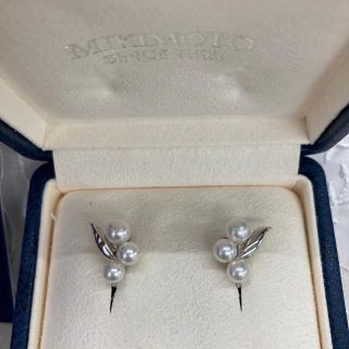 MIKIMOTO ミキモト シルバー イヤリング パール約6.3mm/約6.2mm 3.4g ネジ式 レディース