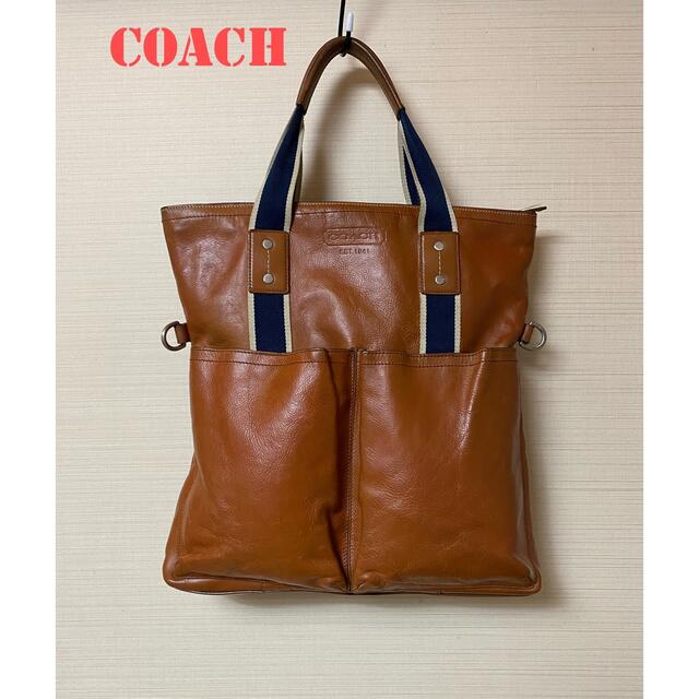 COACH コーチ　トートバッグ レザー　ブラウン