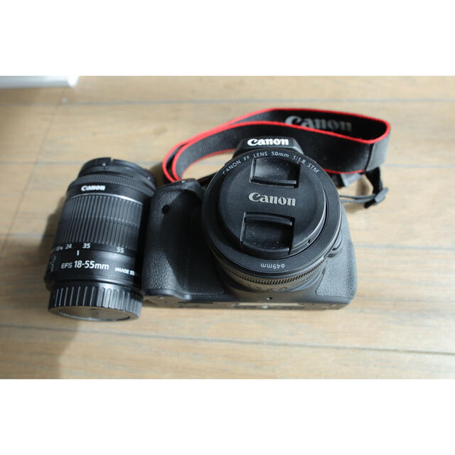 Canon eos kiss x8i レンズ2本付きです。