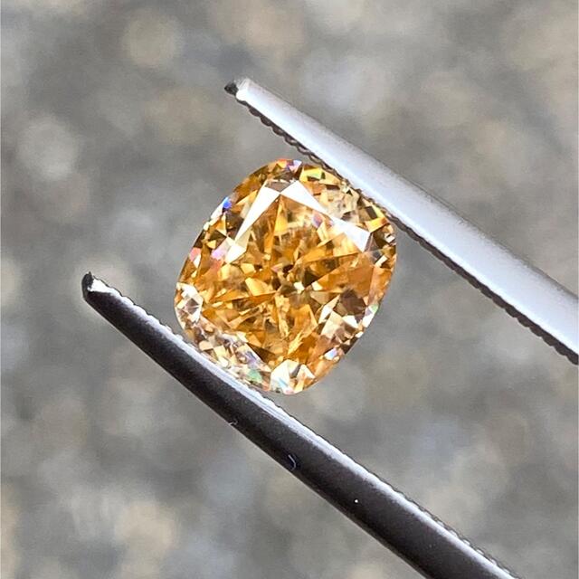 1.44ct オレンジモアッサナイト オレンジモアサナイト　モアサナイト レディースのアクセサリー(リング(指輪))の商品写真