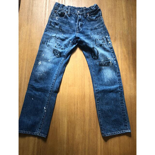 デニムダンガリー(DENIM DUNGAREE)のデニム＆ダンガリー　ペイント　デニムパンツ(パンツ/スパッツ)