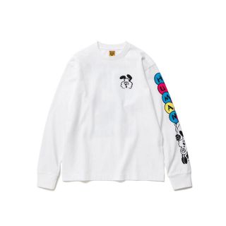 ヒューマンメイド(HUMAN MADE)のVICK LONG SLEEVE T-SHIRT 白(XL)(Tシャツ/カットソー(七分/長袖))