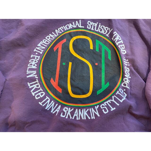 80s USA製 OLD STUSSY ロングコーチ JKT 紫 M