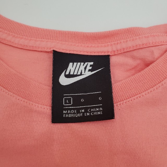 NIKE(ナイキ)の【USED】NIKE Tシャツワンピース　ピンク KIDS Lサイズ 大人もOK レディースのワンピース(ミニワンピース)の商品写真