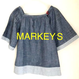 マーキーズ(MARKEY'S)のマーキーズ 五分袖ボートネックブラウス(カットソー(長袖/七分))