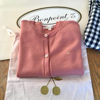 ボンポワン(Bonpoint)の専用 ♡ ボンポワン チェリー刺繍入りカーディガン 8A(カーディガン)