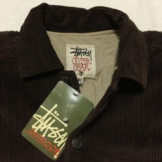 ステューシー(STUSSY)のステューシー　オールド　コーデュロイ ジャケット　白タグ(カバーオール)