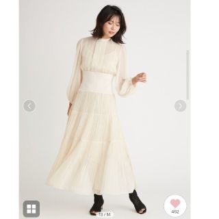 フレイアイディー(FRAY I.D)の新品♡フレイアイディー　シャーリングシフォンワンピース(ロングワンピース/マキシワンピース)