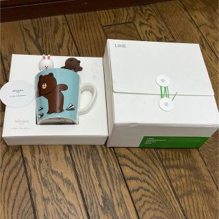 アラビア(ARABIA)のLINE FRIENDS×ARABIA マグカップ(キャラクターグッズ)