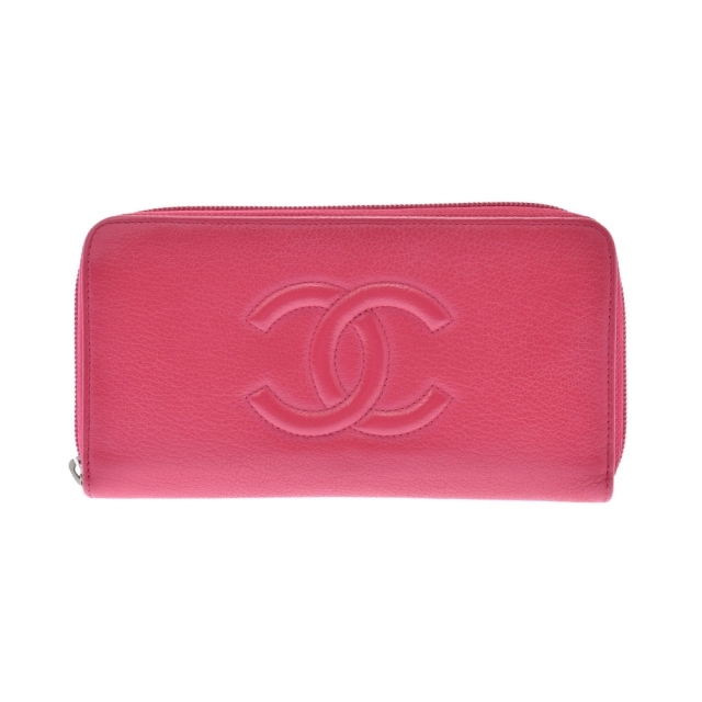 CHANEL - シャネル ラウンドファスナー 長財布 ピンクの通販 by 銀蔵
