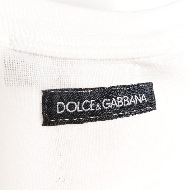 DOLCE&GABBANA(ドルチェアンドガッバーナ)のDOLCE&GABBANA ドルチェアンドガッバーナ　タンクトップ　ホワイト メンズのトップス(タンクトップ)の商品写真