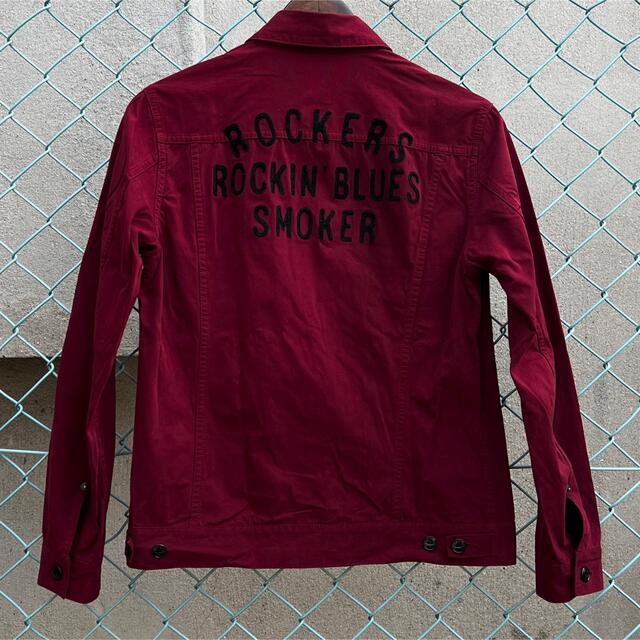 WACKO MARIA(ワコマリア)のWACKO MARIA ワコマリア ROCKERS SMOKER 刺繍ジャケット メンズのジャケット/アウター(Gジャン/デニムジャケット)の商品写真