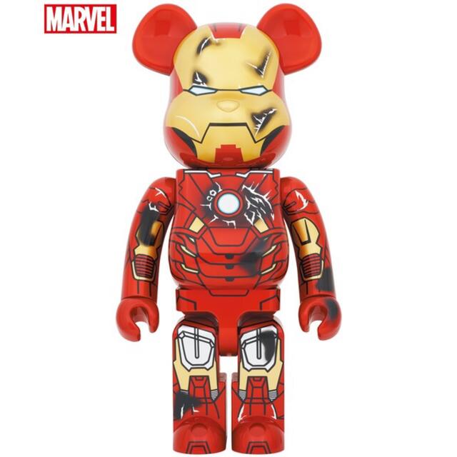 BE@RBRICK(ベアブリック)のIRON MAN MARK VII DAMAGE Ver. 1000％ エンタメ/ホビーのフィギュア(その他)の商品写真