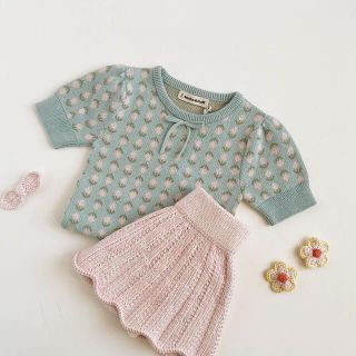 キャラメルベビー&チャイルド(Caramel baby&child )のMisha&Puff Chevron Skirt 2022ss  スカート(スカート)