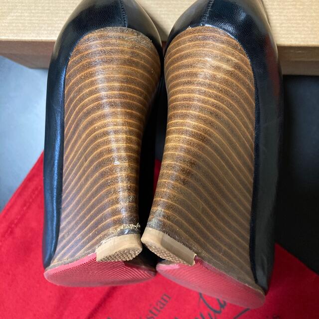 Christian Louboutin(クリスチャンルブタン)のChristianLouboutin パンプス ウエッジ 黒 37 23.5cm レディースの靴/シューズ(ハイヒール/パンプス)の商品写真