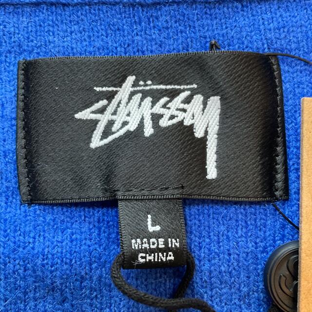 STUSSY(ステューシー)のStussy Shaggy Cardigan - Royal Blue L メンズのトップス(カーディガン)の商品写真