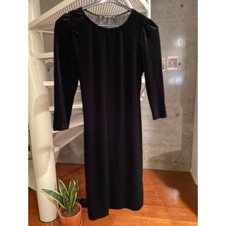 ザラ(ZARA)のVintage velvet velour organdy lace dress(ミニワンピース)