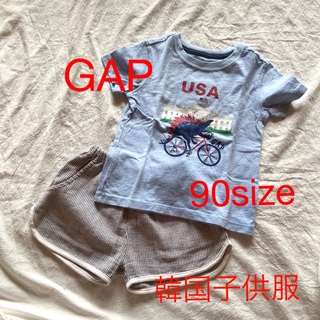 ベビーギャップ(babyGAP)の半袖Tシャツ 90 パンツ セット 韓国子供服(Tシャツ/カットソー)
