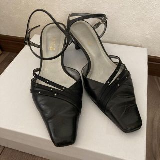 ピッティ(Pitti)の【激安タイムSALE】日本製　pitti ブラックストーン付き　パンプス(ハイヒール/パンプス)