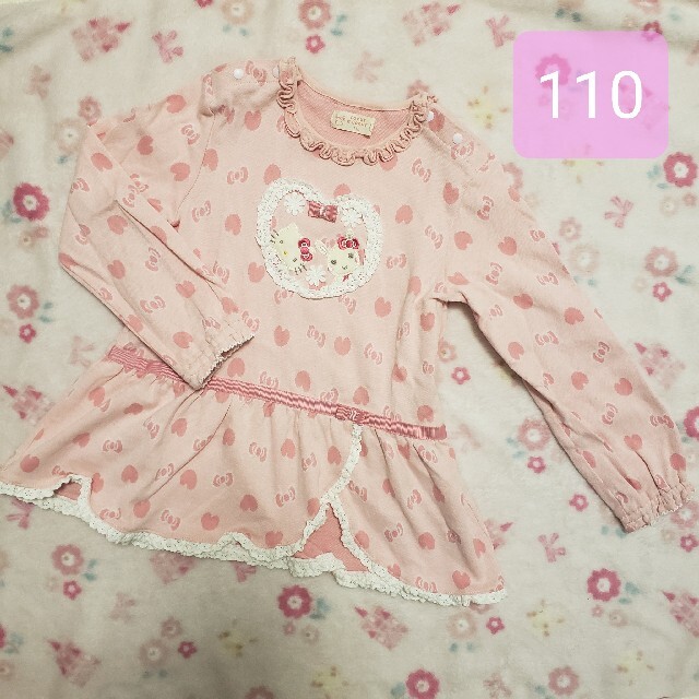 coeur a coeur(クーラクール)のcoeur a coeur　110　プルオーバー　長袖 キッズ/ベビー/マタニティのキッズ服女の子用(90cm~)(Tシャツ/カットソー)の商品写真