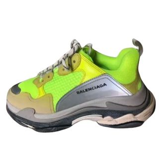 バレンシアガ(Balenciaga)の美品 BALENCIAGA Triple S トリプルS スニーカー イエロー(スニーカー)