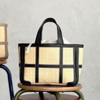 してくれそ LUDLOW - 美品 ラドロー ワイドレザートリムトートバッグ L