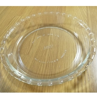 パイレックス(Pyrex)のパイレックス　パイ皿　耐熱ガラス, 刺繍テーブルセンター(調理道具/製菓道具)