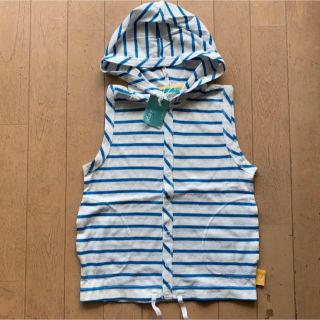 フーセンウサギ(Fusen-Usagi)の新品　タグ付　ノースリーブ　パーカー　Tシャツ　120cm  子供服　2(Tシャツ/カットソー)