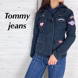 トミーヒルフィガー(TOMMY HILFIGER)のtommy jeans ジップアップ ワッペン 刺繍ロゴ デニム ジャケット(Gジャン/デニムジャケット)