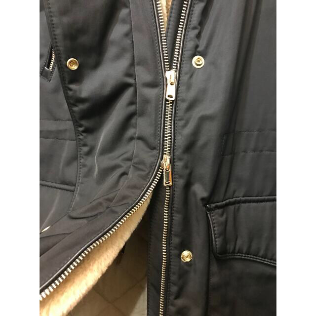 ZARA(ザラ)のZARA ザラ　モッズコート　黒　XS レディースのジャケット/アウター(モッズコート)の商品写真