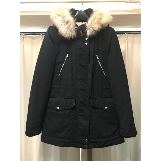 ザラ(ZARA)のZARA ザラ　モッズコート　黒　XS(モッズコート)