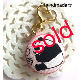 キーホルダー バックチャーム ぱんだ ハンドメイド